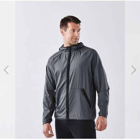 Stormtec L packable grey Men's Ozone Hooded Shell - Picture 1 of 12